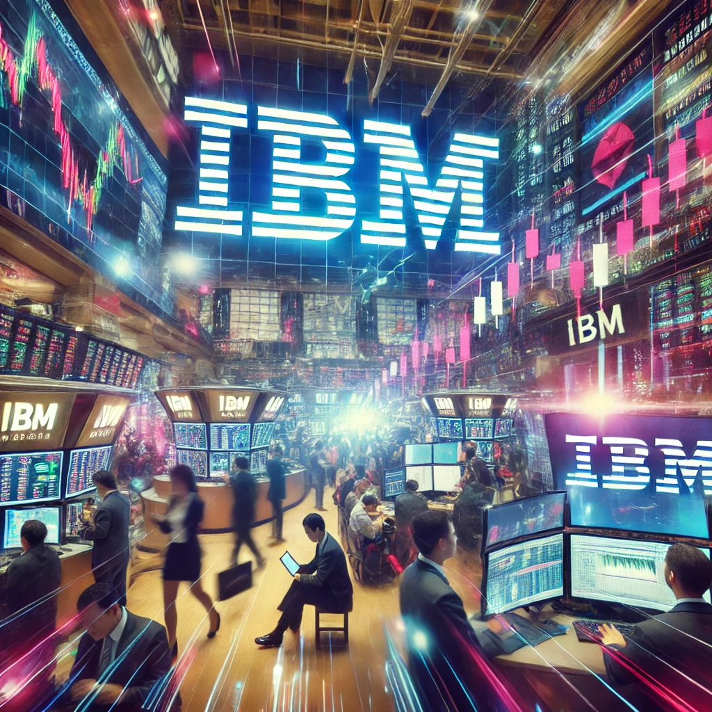 Stock analysis of IBM showing financial growth and strategic investments in AI and cloud computing.